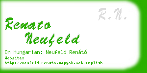 renato neufeld business card